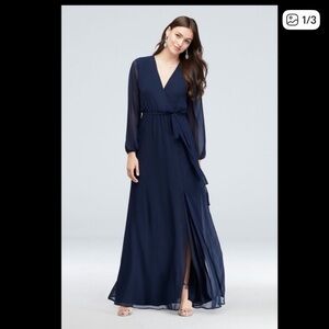 Elegant Blue Wrap/Maxi Dress DB Studio